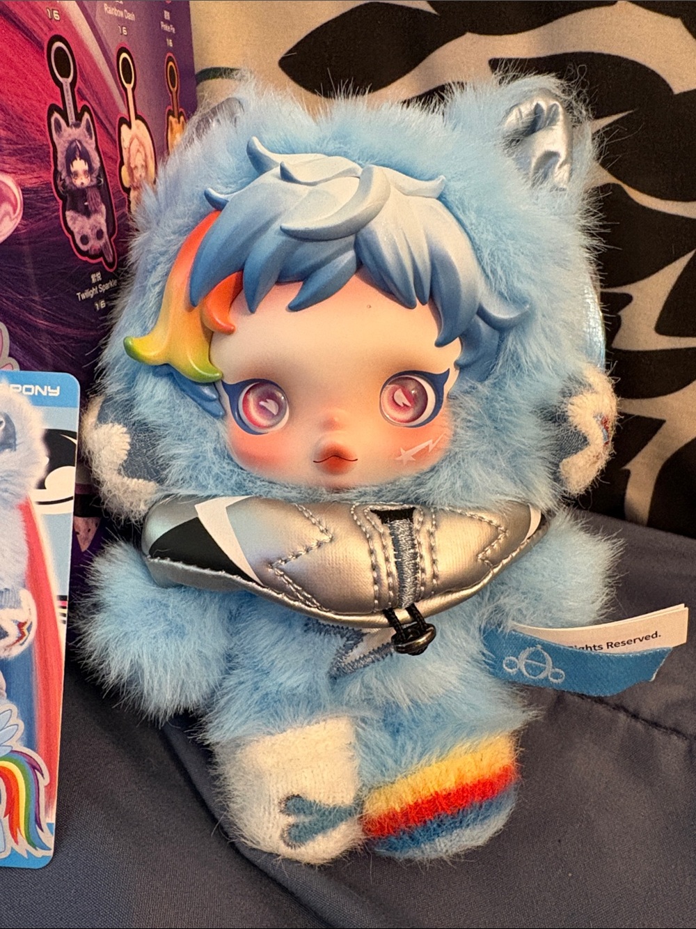SKULLPANDA x My Little Pony Blue Rainbow Dash Plush Kids Accessory